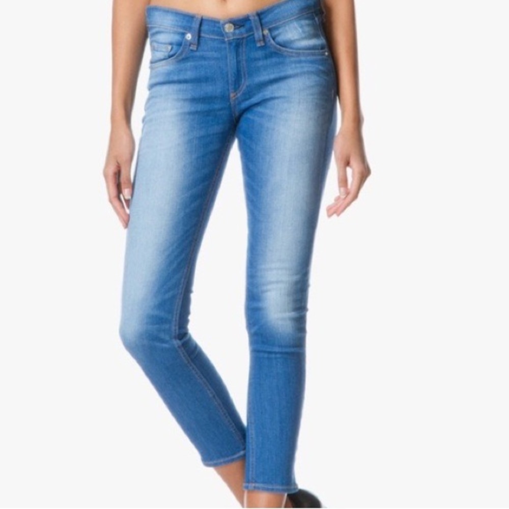 BUNDLE 3 for $75 
RAG & BONE Capri light blue jeans in “Clean Kilbowie” Size 25